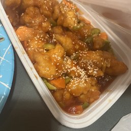 Sesame chicken was yummy Sesame chicken was yummy
