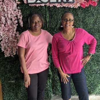 Brandon’s Bistro - Me & my bestie- displaying Breast Cancer Awareness - Southern Near Me - Pembroke Pines, Florida