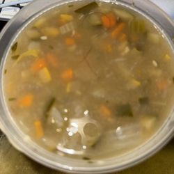 Fresh & Healthy - Lentil soup with long hair