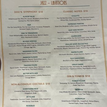 Doc's Jazz Club - Beverages, page 1 - Music Venues Near Me - Houston, Texas Doc's Jazz Club - Beverages, page 1 - Music Venues Near Me - Houston, Texas