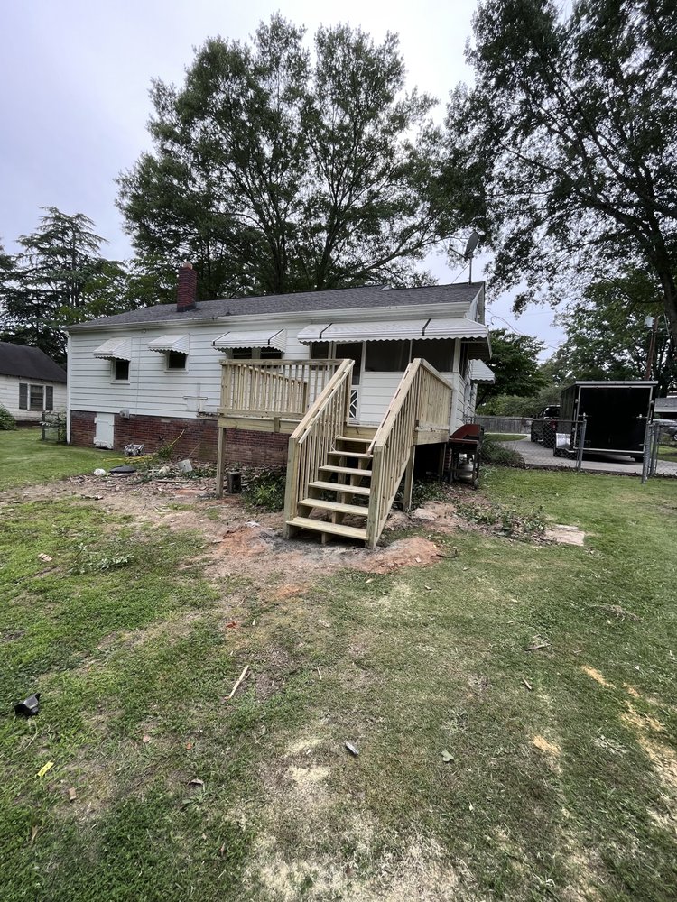 Slide of Construction of Deck & Porch