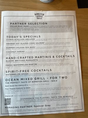 Menu photo 2 Bonefish Grill Colorado Springs, CO Menu photo 2 Bonefish Grill Colorado Springs, CO