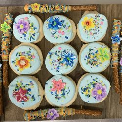 Icing Ink - Soft Sugar Cookies and chocolate dipped pretzels