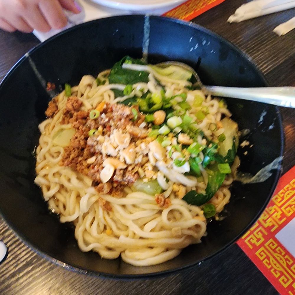 Tasty China - Not so spicy very light spice Dan Dan noodles - Dim Sum Near Me - Ventura, California Tasty China - Not so spicy very light spice Dan Dan noodles - Dim Sum Near Me - Ventura, California