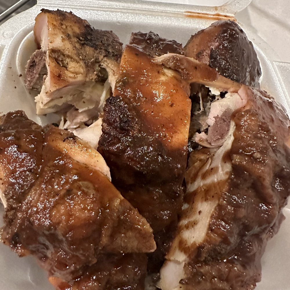 Dumplin Restaurant - 1/2 lb. Jerk Chicken - Caribbean Near Me - West Palm Beach, Florida