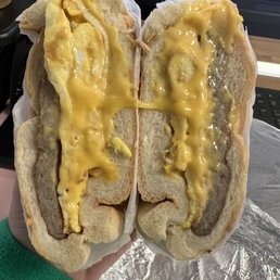 Sausage egg and cheese Sausage egg and cheese