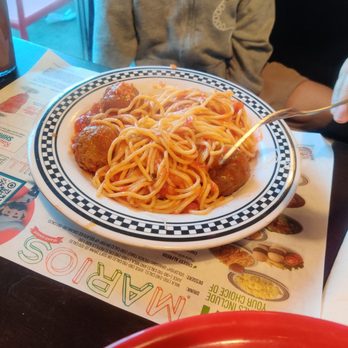 East Side Mario's - Aurora - Super salty meatball and spaghetti for kids - Italian Near Me - Aurora, Ontario East Side Mario's - Aurora - Super salty meatball and spaghetti for kids - Italian Near Me - Aurora, Ontario