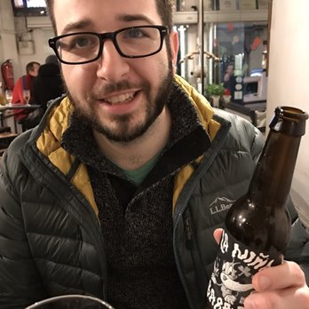 Messié - Yummy local craft beer!! Waitress kept reminding him it was STRONG (7% ). Americans drink 7% beer for breakfast. - Pizza Near Me - Barcelona, B Messié - Yummy local craft beer!! Waitress kept reminding him it was STRONG (7% ). Americans drink 7% beer for breakfast. - Pizza Near Me - Barcelona, B