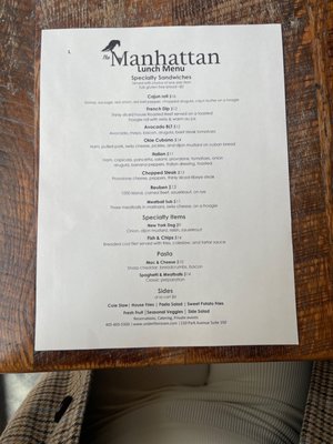 Menu photo 3 The Manhattan OKC Oklahoma City, OK
