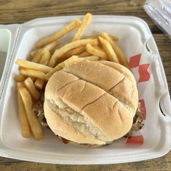 The Chomp House Grill - bbq pork sandwhich - Burgers Near Me - Kenansville, Florida