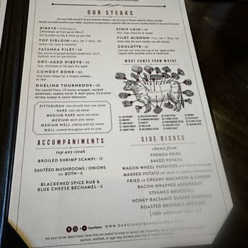 Dakotah Steakhouse - Menu - Steakhouses Near Me - Rapid City, South Dakota