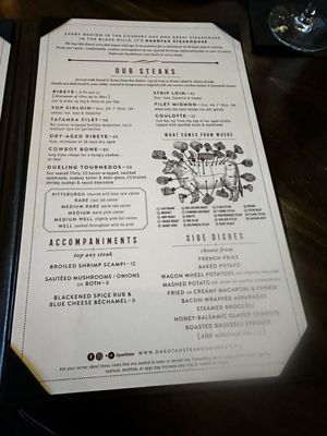 Menu photo 2 Dakotah Steakhouse Rapid City, SD