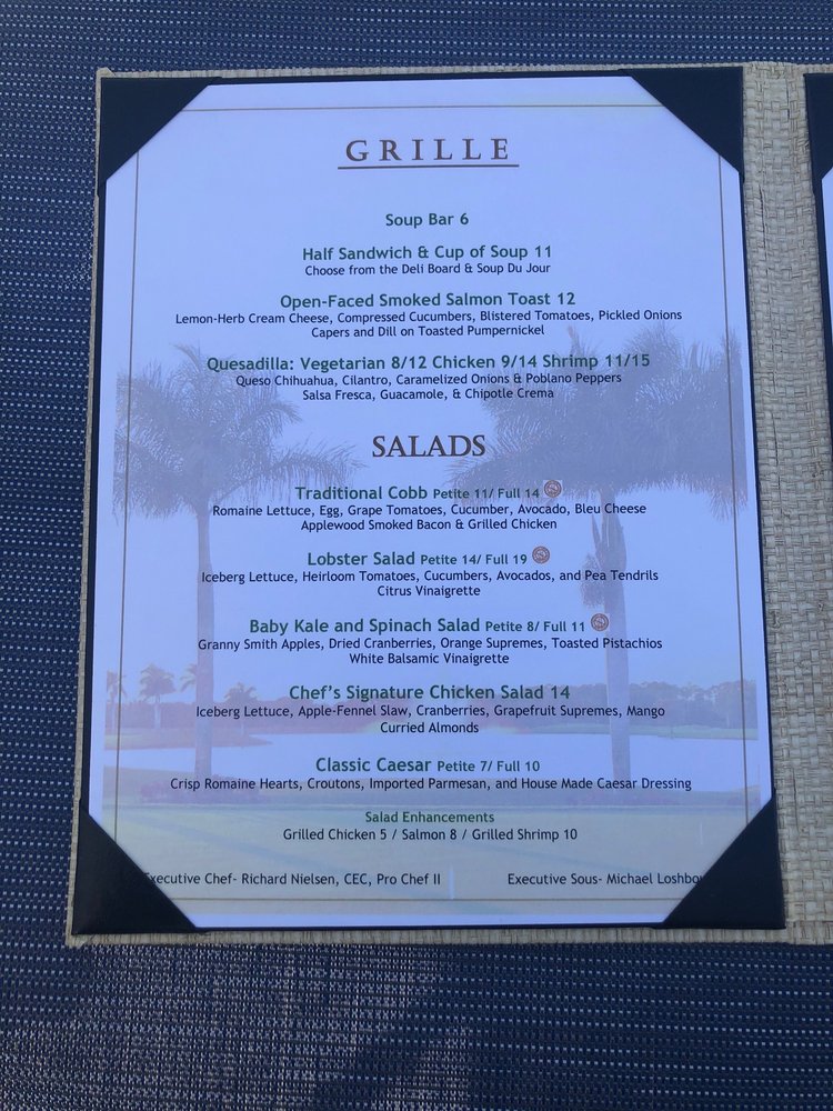 AUDUBON COURTSIDE CAFE 625 Audubon Blvd, Naples, Florida Cafes