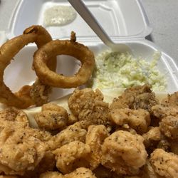 Teal Seafood - Fried shrimp plate