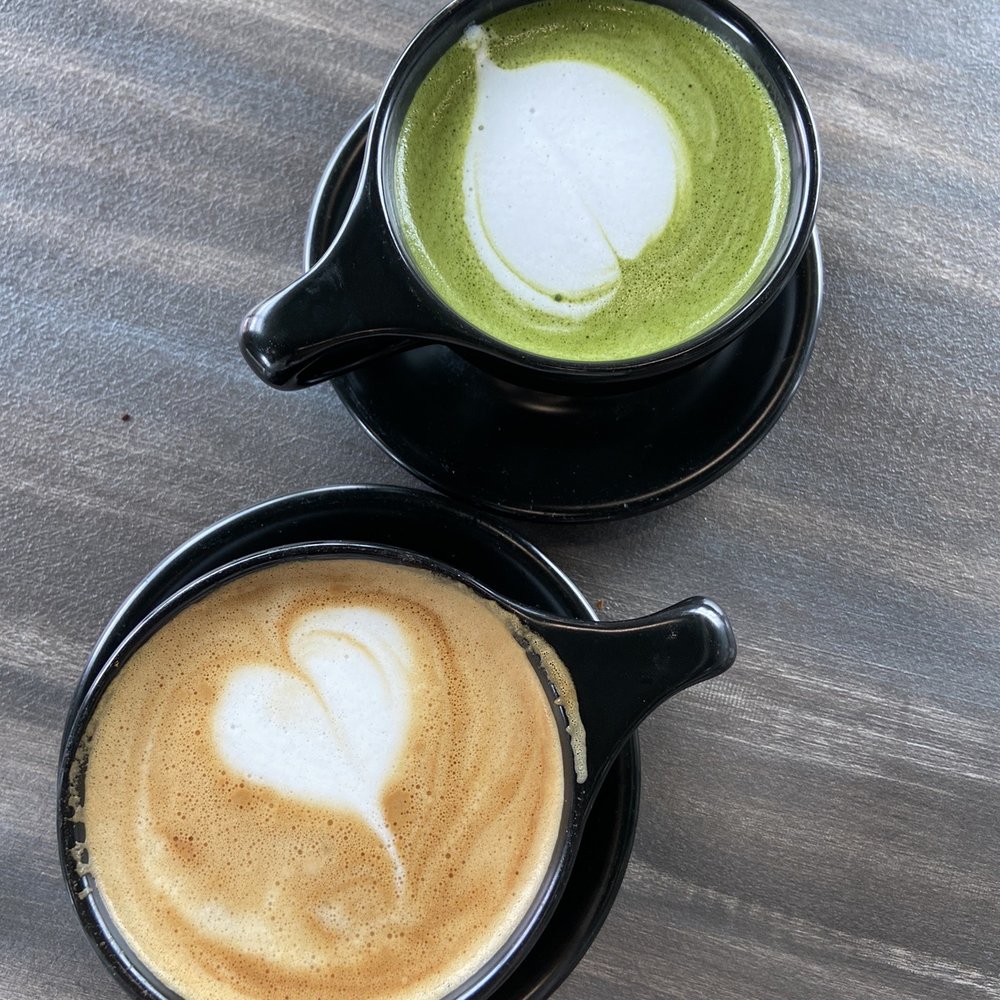 Ovenbird - Vanilla oat latte; matcha latte - Modern European Near Me - Austin, Texas Ovenbird - Vanilla oat latte; matcha latte - Modern European Near Me - Austin, Texas