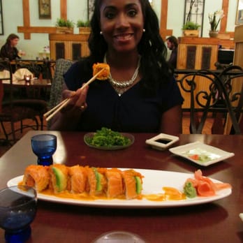 Midori Sushi - My friend posing with the Marilyn Monroe Roll (must try) & Seaweed Salad. Excellent!! - Japanese Near Me - Austin, Texas Midori Sushi - My friend posing with the Marilyn Monroe Roll (must try) & Seaweed Salad. Excellent!! - Japanese Near Me - Austin, Texas
