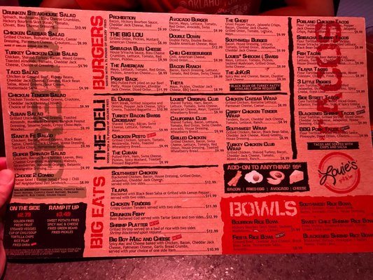 Menu photo 2 Louie's Grill and Bar Stillwater, OK Menu photo 2 Louie's Grill and Bar Stillwater, OK