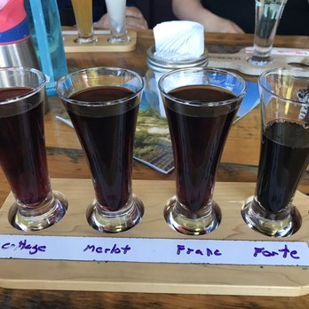 St  Ambrose Cellars - Red wine flight - Wineries Near Me - Beulah, Michigan