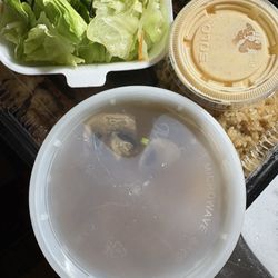 Sakura Japanese Steakhouse - Side saLad with dressing and soup come with the entrees.