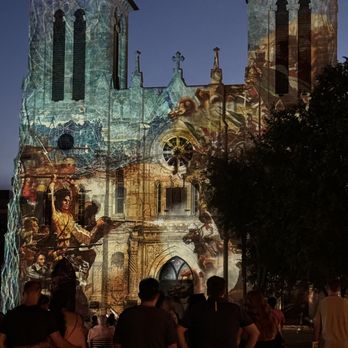 San Fernando Cathedral - "The Saga" displayed - Churches Near Me - San Antonio, Texas
