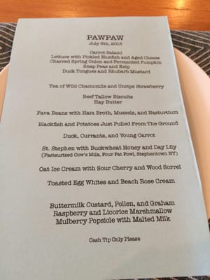 Menu photo 4 PAWPAW Greenport, NY