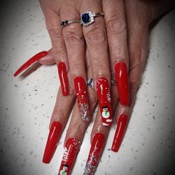 Sweet Nail Spa - Christmas Snowman Nails by Vanessa