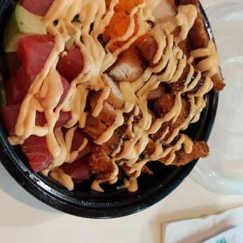 EkiBen House - Spicy tuna and katsu chicken poke bowl - Japanese Near Me - Port Charlotte, Florida EkiBen House - Spicy tuna and katsu chicken poke bowl - Japanese Near Me - Port Charlotte, Florida