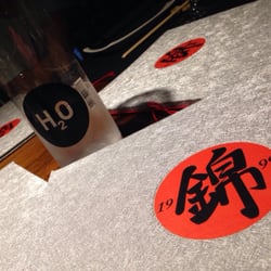 Nishiki - Detalle carta y agua