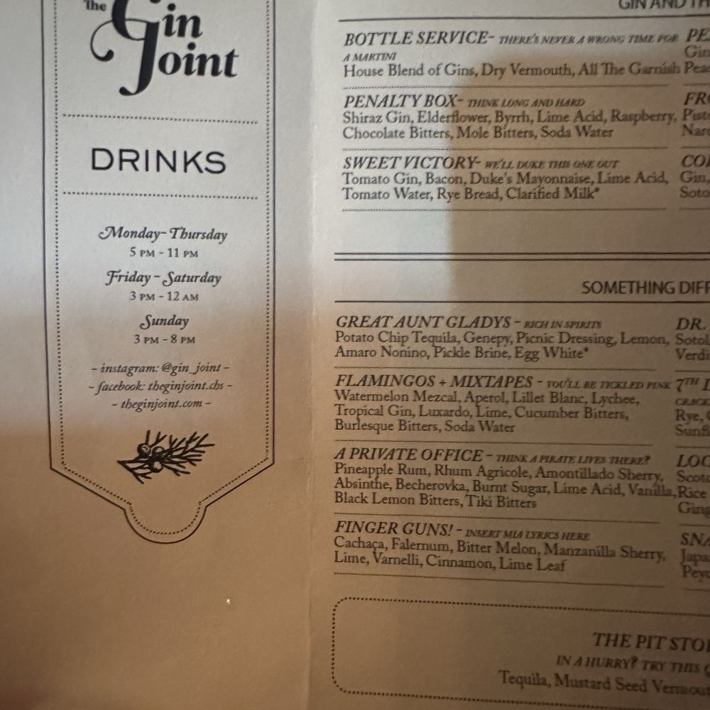The Gin Joint - Cocktail Bars Near Me - Charleston, South Carolina The Gin Joint - Cocktail Bars Near Me - Charleston, South Carolina