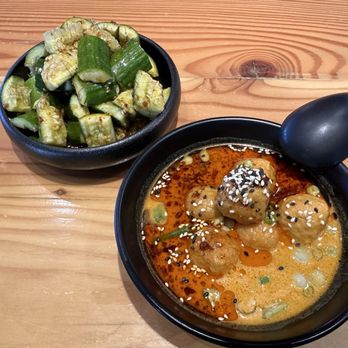 Social Eatery - Marinated cucumbers and curry fish balls - Bubble Tea Near Me - Millbrae, California