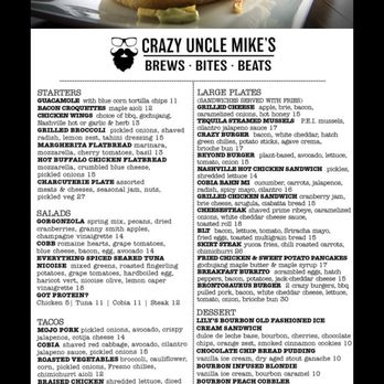 Crazy Uncle Mike's - Menu - Music Venues Near Me - Boca Raton, Florida Crazy Uncle Mike's - Menu - Music Venues Near Me - Boca Raton, Florida