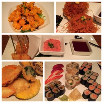 Matsuhisa - Firecracker shrimp, phyllo scallops, tuna tots, veggie tempura, assorted sushi and rolls - Japanese Near Me - Vail, Colorado
