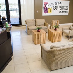 Beauty Schools of America - Massage/Spa Therapy waiting room on the 4th floor of Beauty Schools of America - Homestead campus
