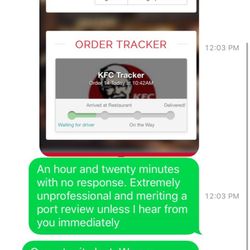 Get Go Delivery - Further ignored texts