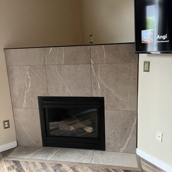 Paliy Construction - Newly tiled fireplace - General Contractors Near Me - Vancouver, Washington