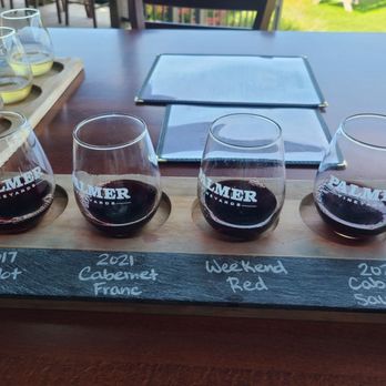 Palmer Vineyards - Red flight - Wineries Near Me - Aquebogue, New York Palmer Vineyards - Red flight - Wineries Near Me - Aquebogue, New York