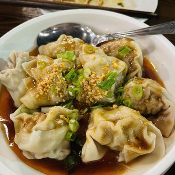 Northern Cafe - Pork Wontons In Spicy Sauce - Chinese Near Me - Irvine, California Northern Cafe - Pork Wontons In Spicy Sauce - Chinese Near Me - Irvine, California