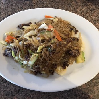 B Won - Japchae (stir fry sweet potato noodles with beef) - Korean Near Me - Oklahoma City, Oklahoma B Won - Japchae (stir fry sweet potato noodles with beef) - Korean Near Me - Oklahoma City, Oklahoma