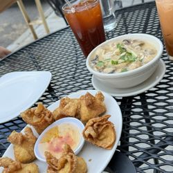 Aroy Thai Restaurant - Crab Rangoon Appetizer, Tom Kha Kai Soup