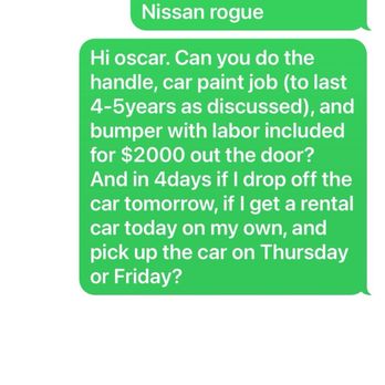 Vermont Auto Repair - Everything we discussed in person, just wanted confirmation because I got a weird vibe from him. - Auto Repair Near Me - Torrance, California
