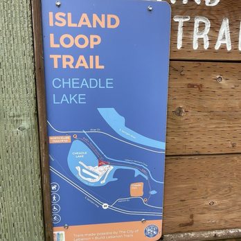 Cheadle Lake Park - The Island Loop Trail map @ Cheadle Lake. - Lakes Near Me - Lebanon, Oregon