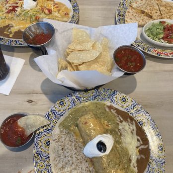 Jose Peppers - 3 plates of food and some chips - Mexican Near Me - Shawnee, Kansas