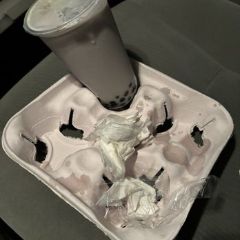 Krave It Cafe - How much the drinks spilled in my car. Not shown is the other drink in my hand dripping all over my seat. - Juice Bars & Smoothies Near Me - Staten Island, New York Krave It Cafe - How much the drinks spilled in my car. Not shown is the other drink in my hand dripping all over my seat. - Juice Bars & Smoothies Near Me - Staten Island, New York