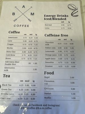 Menu photo 4 BAM Coffee Pensacola, FL