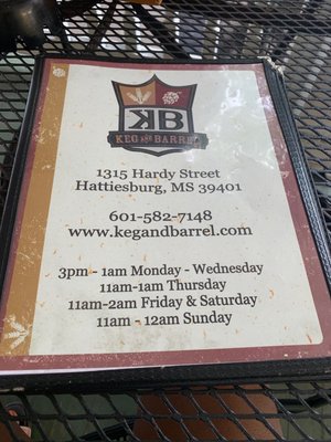 Menu photo 7 Keg & Barrel Hattiesburg, MS Menu photo 7 Keg & Barrel Hattiesburg, MS