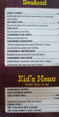 Menu photo 7 El Rancherito Denver, CO
