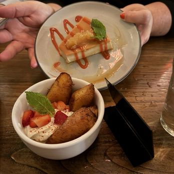 Bésame - Flan and plantains with ice cream - Tapas/Small Plates Near Me - New Orleans, Louisiana Bésame - Flan and plantains with ice cream - Tapas/Small Plates Near Me - New Orleans, Louisiana