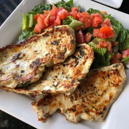 Healthy Lunch. Grilled Chicken and Salad.