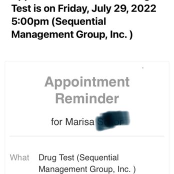 Sequential Management Group, Inc: Sequential Health - Reminder from Sequential onto my email. - Laboratory Testing Near Me - Atlanta, Georgia Sequential Management Group, Inc: Sequential Health - Reminder from Sequential onto my email. - Laboratory Testing Near Me - Atlanta, Georgia