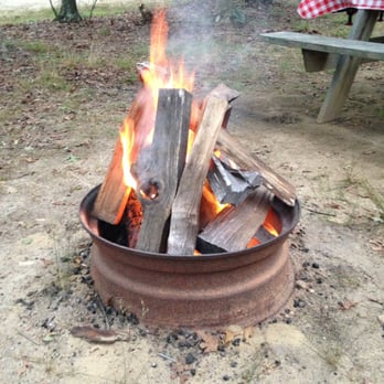 Martha's Vineyard Family Campground - Fire at the campground - Campgrounds Near Me - Vineyard Haven, Massachusetts